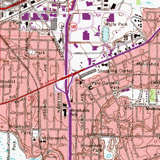 Topographic Map of Most Holy Trinity School, MN