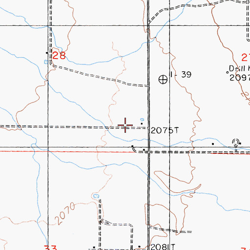 Topographic Map of Rainbow Ranch, CA