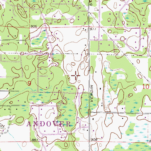 Topographic Map of Rum River Elementary School, MN