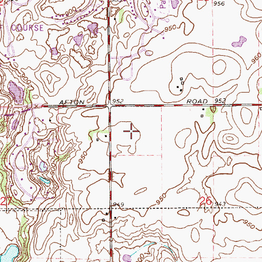 Topographic Map of Saint Ambrose of Woodbury Catholic School, MN