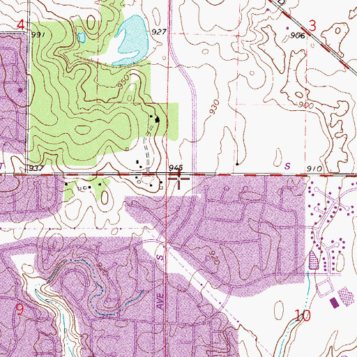 Topographic Map of Vision Academy, MN