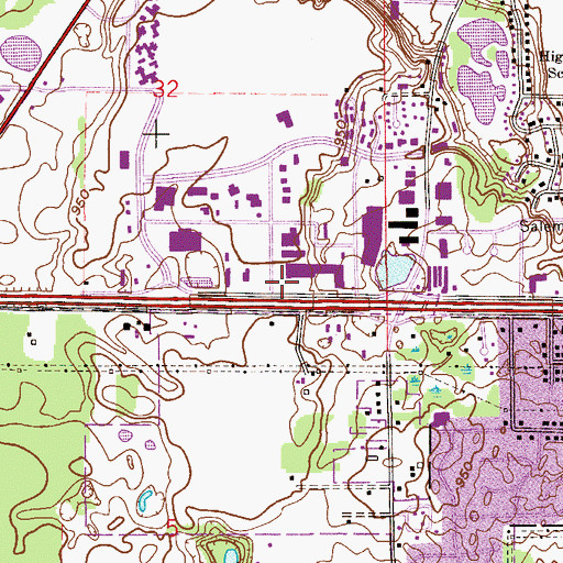 Topographic Map of River Heights Plaza Shopping Center, MN