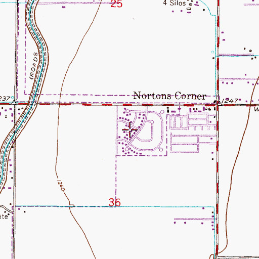 Topographic Map of Colonial Coronita, AZ