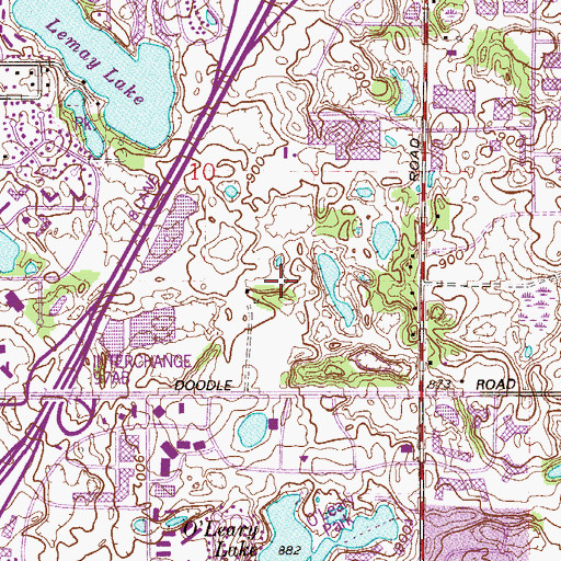 Topographic Map of Shoppes at Promenade Shopping Center, MN