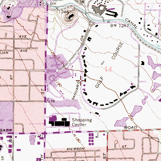 Topographic Map of Colony Biltmore IV, AZ