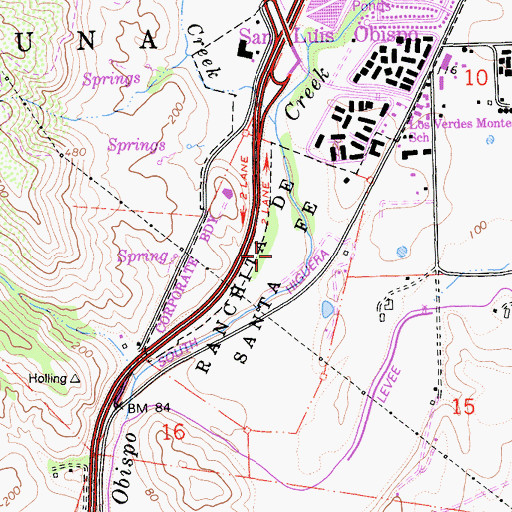 Topographic Map of Ranchita De Santa Fe, CA