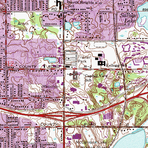 Topographic Map of Agricultural Food Science Academy, MN