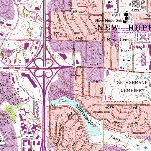Topographic Map of Armstrong Learning Laboratory, MN