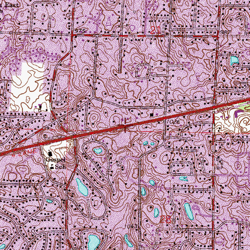 Topographic Map of Brice Academy, MN