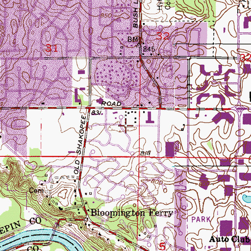 Topographic Map of Childrens World Learning Center, MN