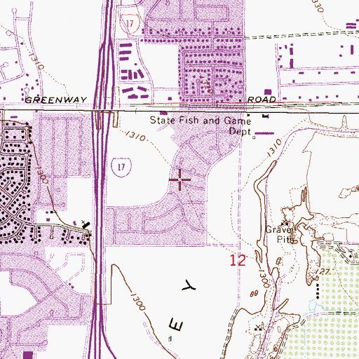 Topographic Map of Colony South, AZ