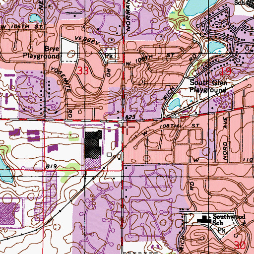 Topographic Map of ABC International Montessori Academy, MN