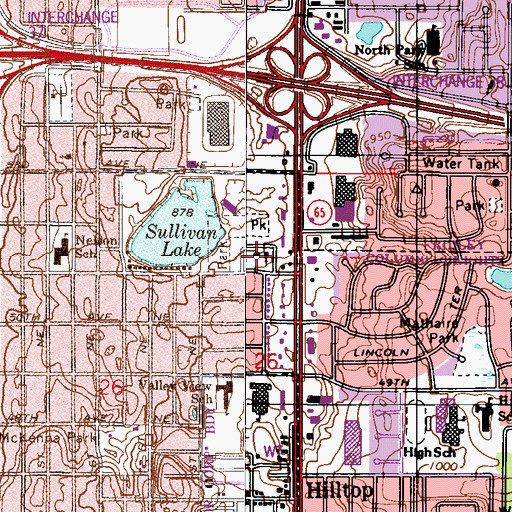 Topographic Map of Little Voyageurs Montessori School, MN