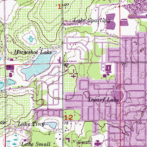 Topographic Map of Faith Creation Fellowship Church, FL