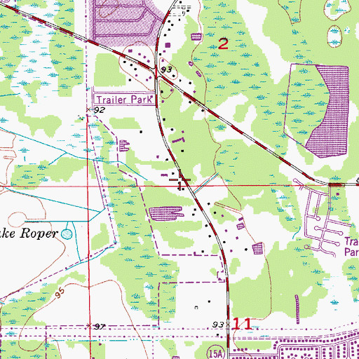 Topographic Map of Filipino International Christian Church, FL