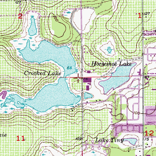 Topographic Map of First Pentecostal Church, FL