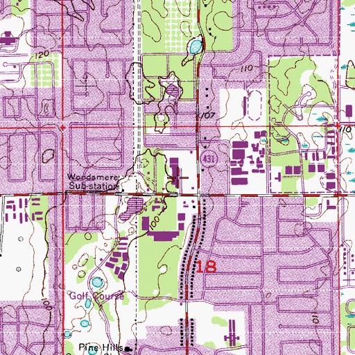 Topographic Map of Fresh Anointing Family Worship Center, FL