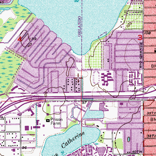 Topographic Map of Full Gospel Faith Fellowship Church, FL