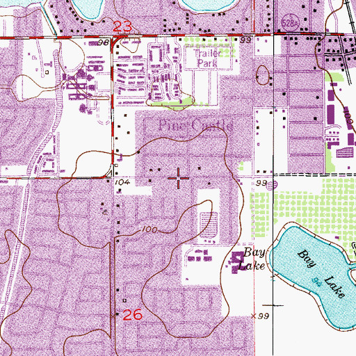 Topographic Map of Galilean Family Worship Center Church of Nazarene, FL