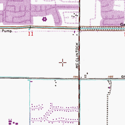 Topographic Map of Continental Tempe, AZ