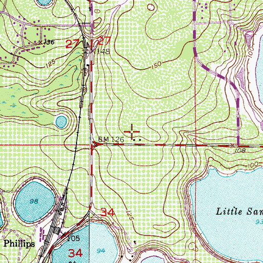 Topographic Map of Good Samaritan Mission Service, FL