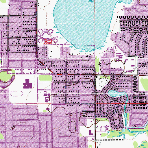 Topographic Map of Greater Faith African Methodist Episcopal Zion Church, FL
