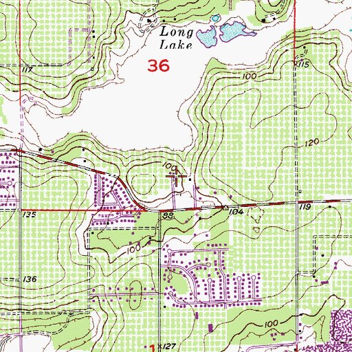 Topographic Map of Iglesia Cristiana Hispana Discipulos de Cristo, FL