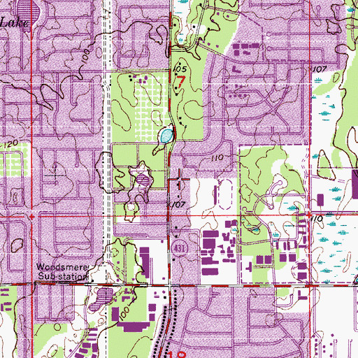 Topographic Map of Iglesia Cristiana Pentecostal, FL