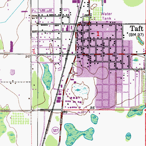 Topographic Map of Iglesia de Dios Pentecostal, FL