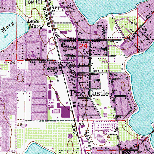 Topographic Map of Iglesia Visionera Misionera Pentecostal, FL