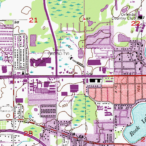 Topographic Map of International Harvest Church of God, FL