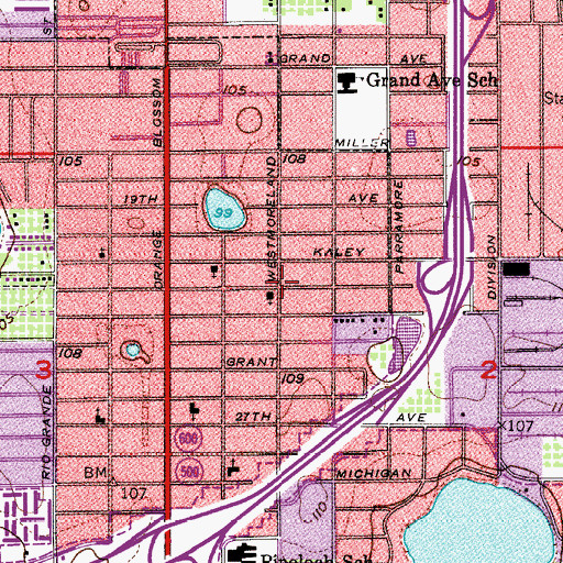 Topographic Map of Kings Way Baptist Church, FL