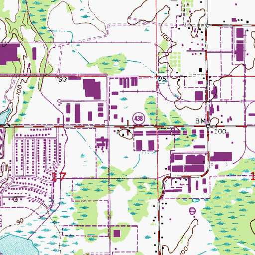 Topographic Map of Life Line of Christ Ministries, FL