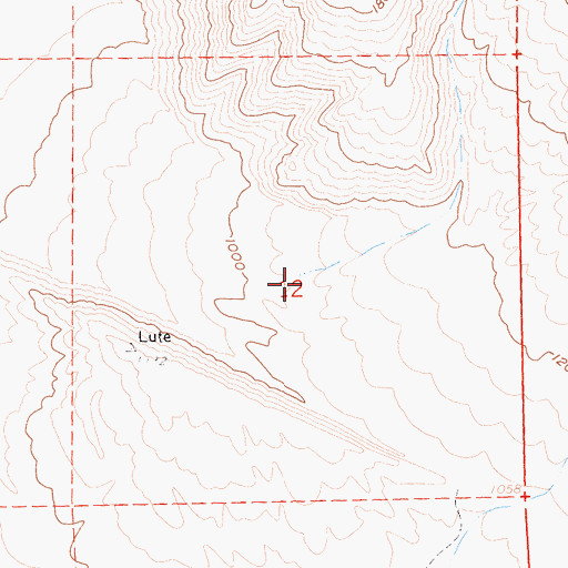 Topographic Map of Rattlesnake Canyon, CA