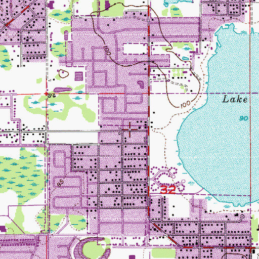 Topographic Map of Mount Herman Missionary Baptist Church, FL
