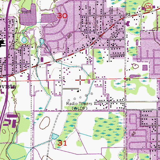 Topographic Map of Mount Sinai Missionary Baptist Church, FL