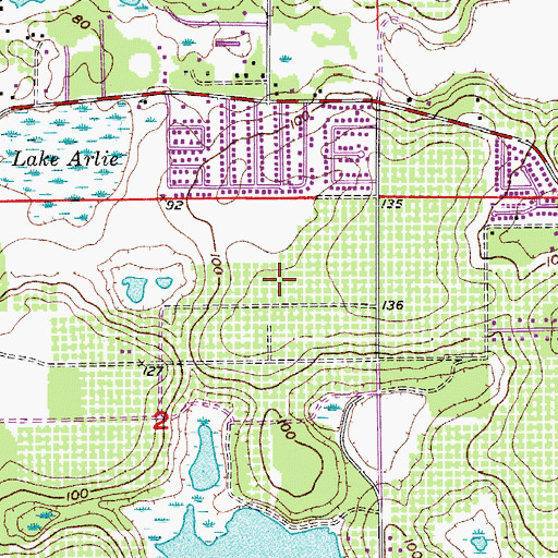 Topographic Map of New Hope Community Church, FL