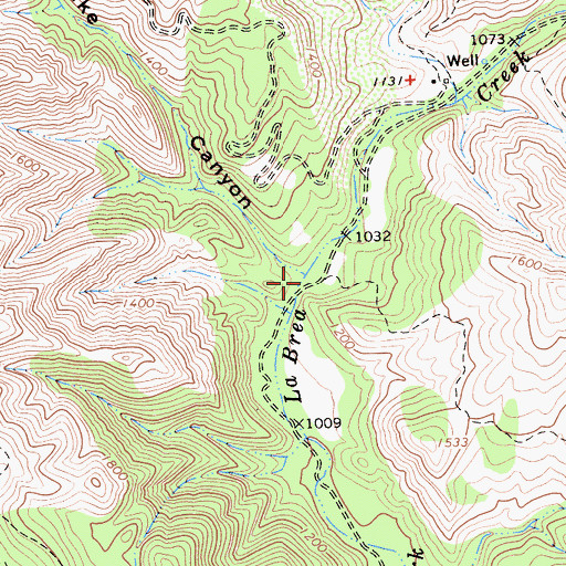 Topographic Map of Rattlesnake Canyon, CA