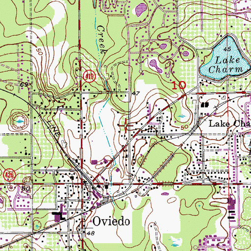 Topographic Map of River of Life Assembly of God Church, FL