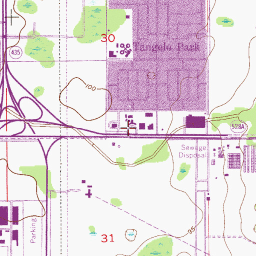 Topographic Map of Saint Nicholas Catholic Church, FL
