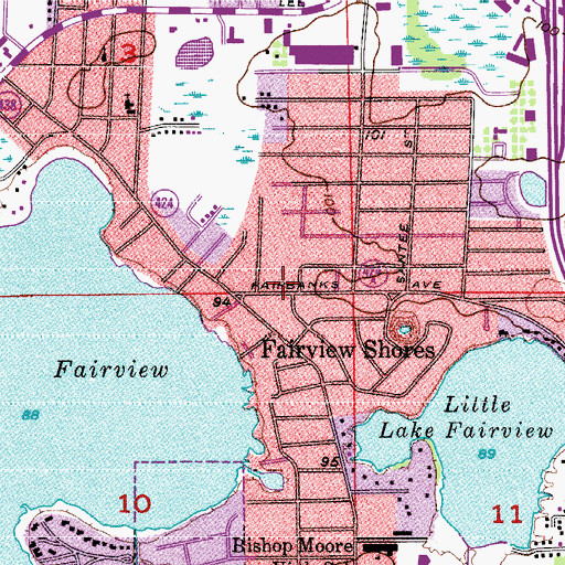 Topographic Map of Sunshine State Seventh Day Adventist Church, FL