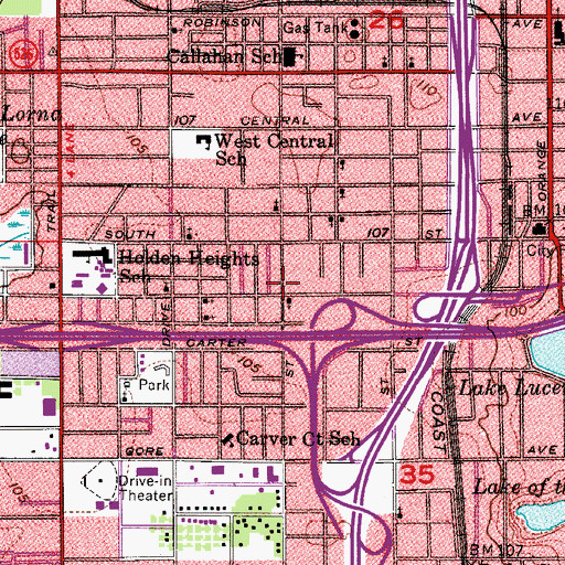 Topographic Map of The First Harvest Foundation, FL