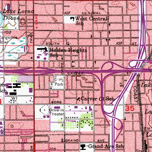 Topographic Map of True Apostolic Church of Jesus Christ, FL