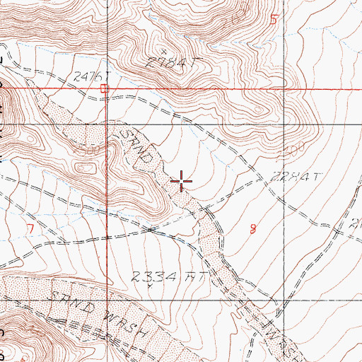 Topographic Map of Rattlesnake Canyon, CA