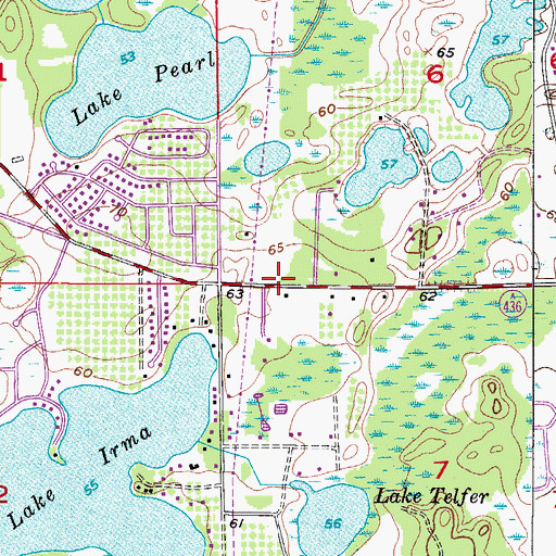 Topographic Map of University Seventh Day Adventist Church, FL