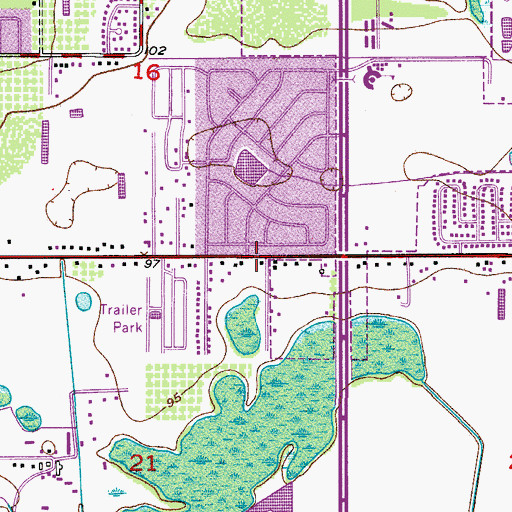 Topographic Map of World Family Love Mission, FL