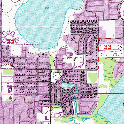 Topographic Map of Zion Hill Missionary Baptist Church, FL