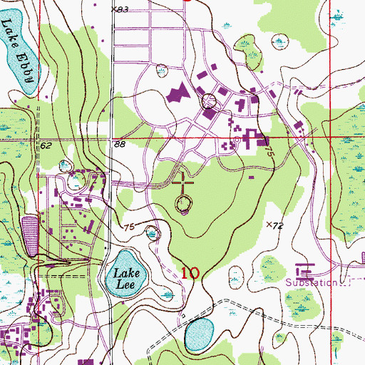 Topographic Map of B P W Scholarship House, FL