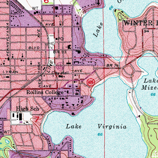 Topographic Map of Cornell Hall for the Social Sciences, FL