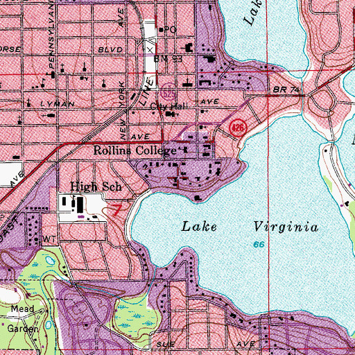 Topographic Map of French House, FL